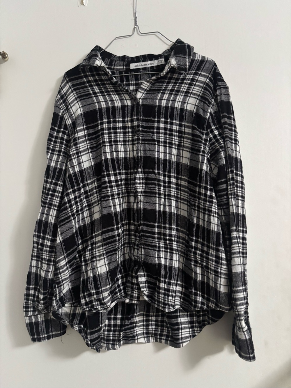 Calvin Klein Jeans Black & White Plaid Shirt
